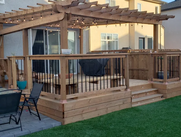 fence and deck installation