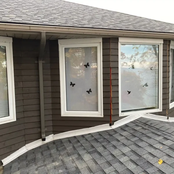 clean siding finish on residential building