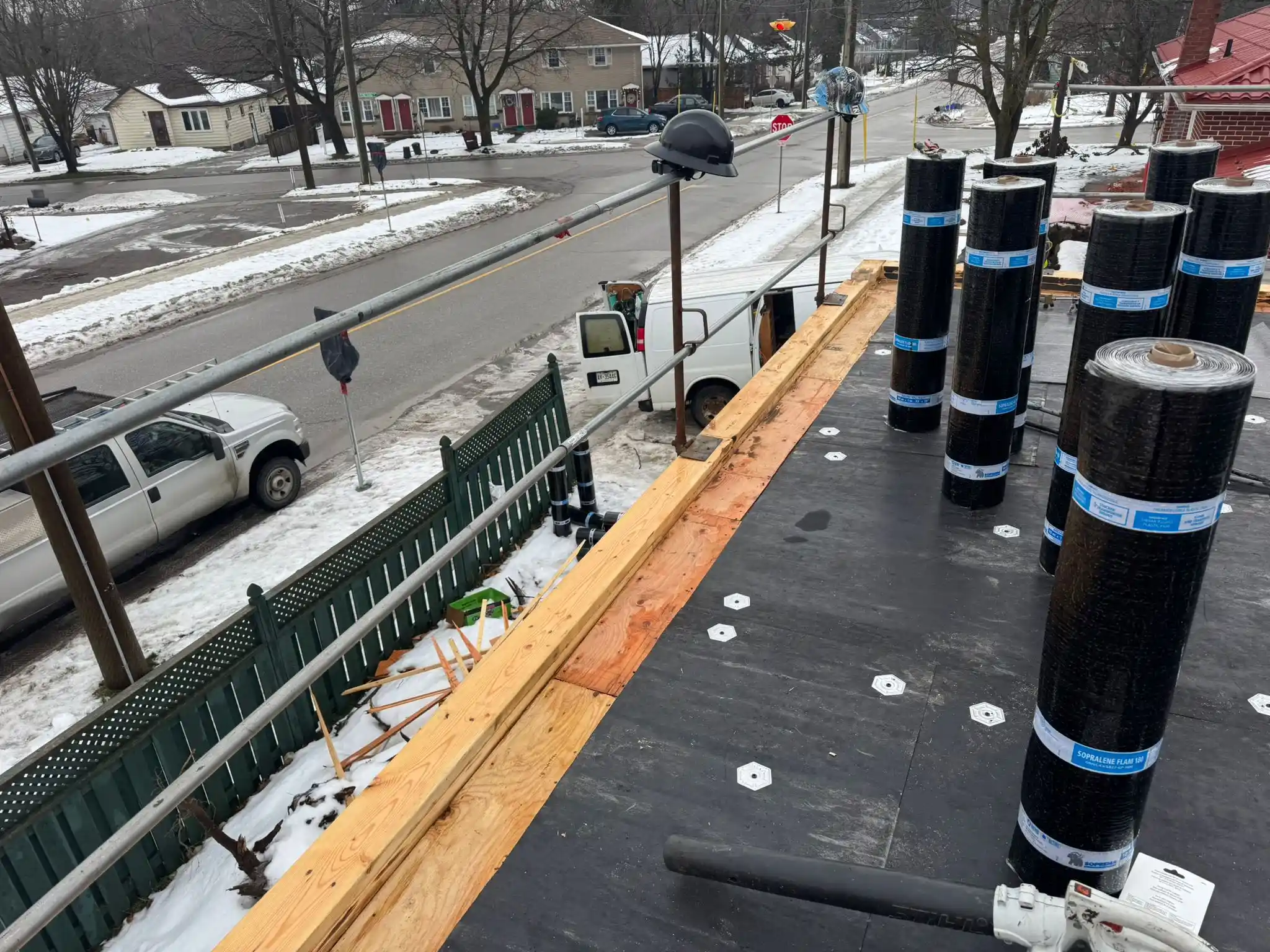 torch down flat roofing installation process