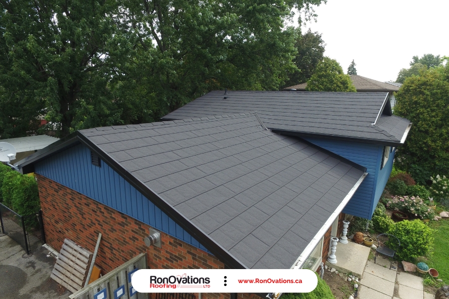 metal roofing system installed on house in Winnipeg Manitoba