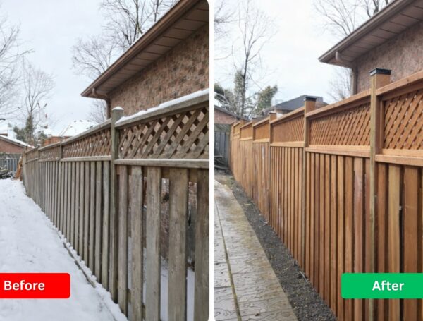 Fence-before after