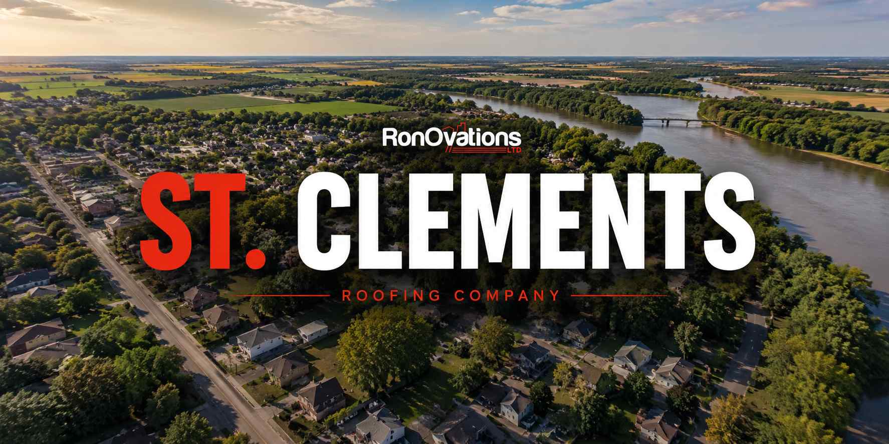 St. Clements Manitoba community near East Selkirk and the Red River served by RonOvations roofing services