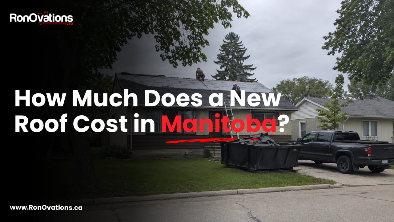 Roof replacement on a Winnipeg Manitoba home