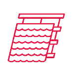 Damaged shingles icon