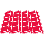 Sagging roof icon
